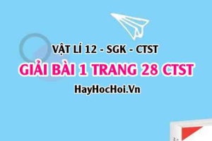 Giải bài 2 trang 28 Vật lí 12 Chân trời sáng tạo